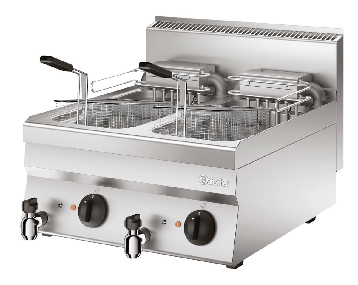 Friteuse 650, L600, 2x10L