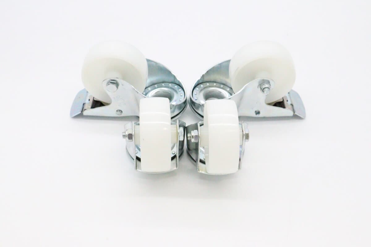 Wheels set for Table Steamer - 2 with brackes - 4.3 Inch / 11 cm