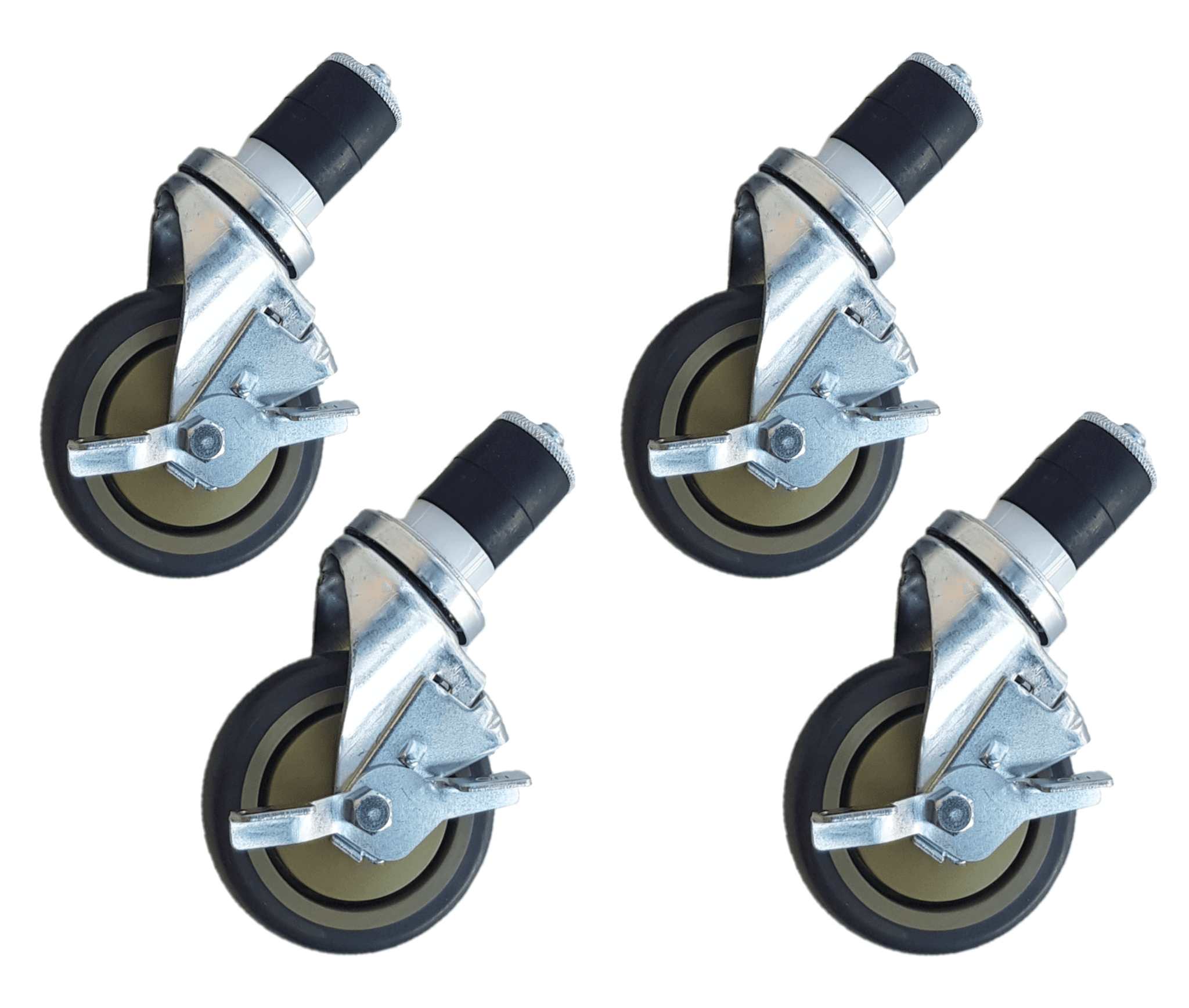 Roues de la table de travail 4 pcs - avec freins - 5 inch / 12.7 cm