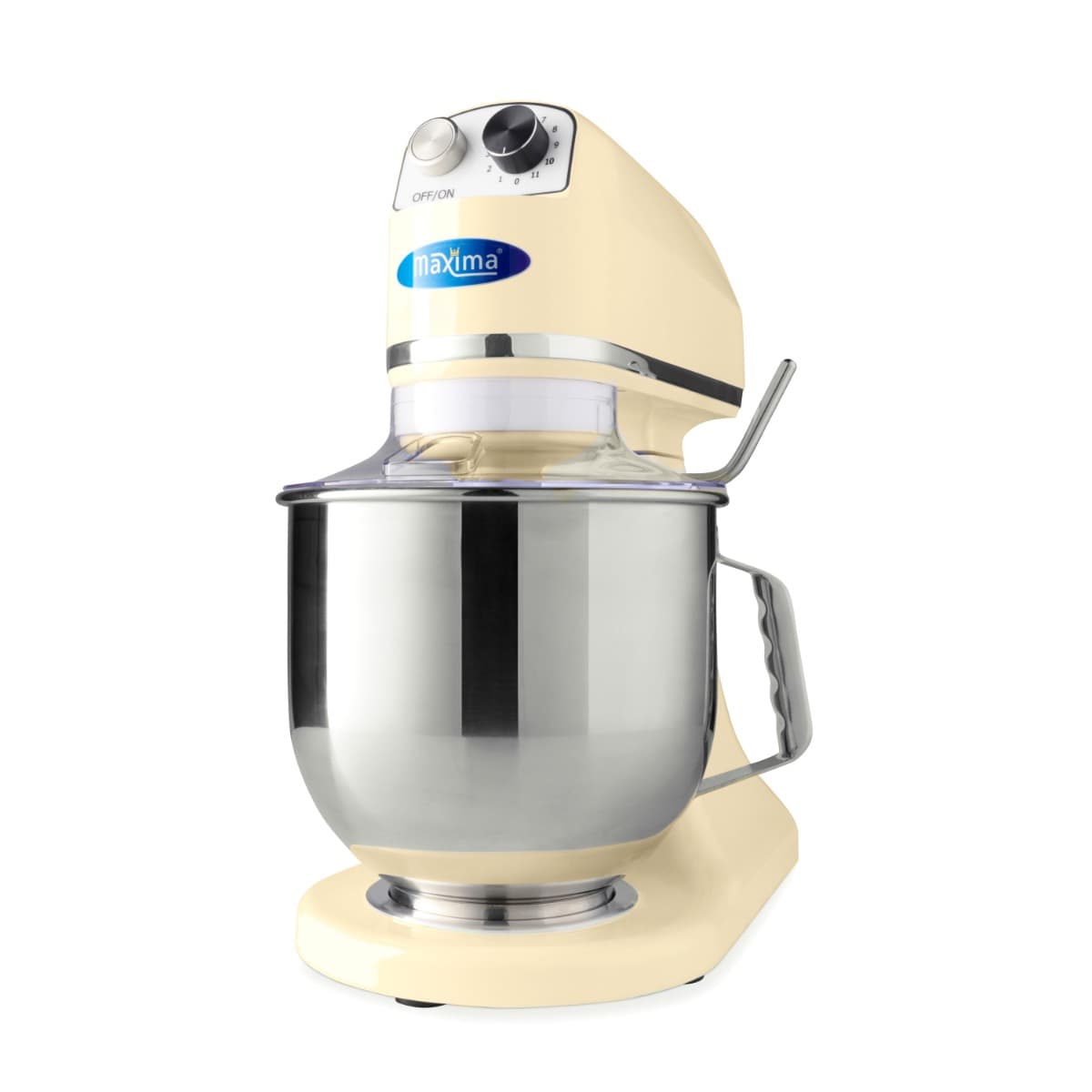 Mixer planétaire - 7 L - jusqu'à 2 kg de pâte - ivoire
