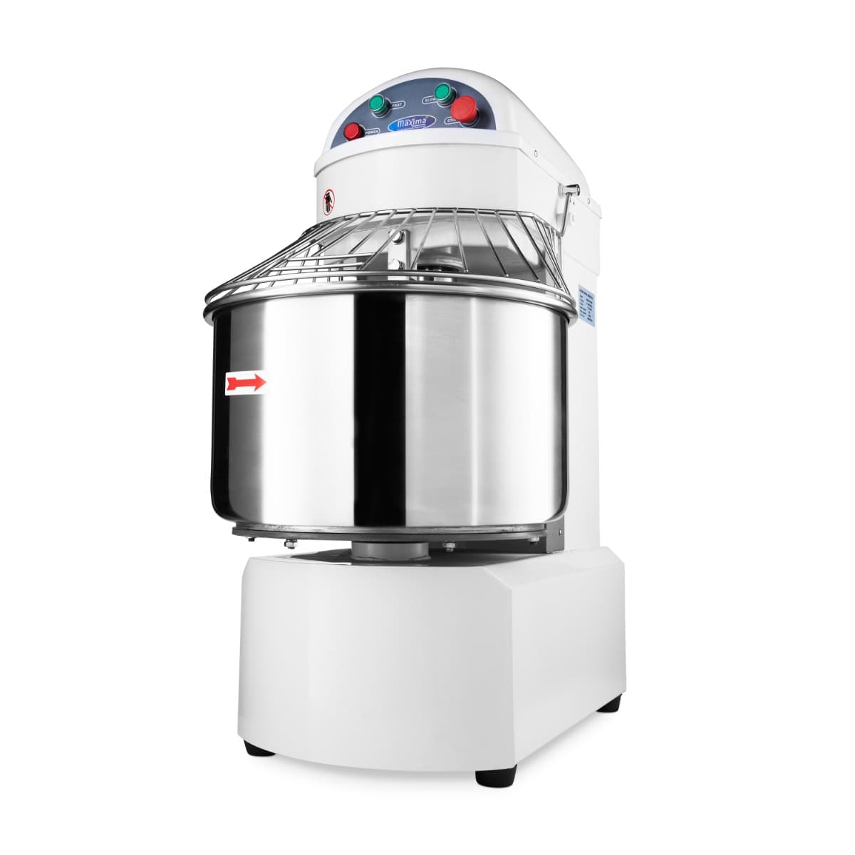 Pétrin à spirale / pétrin à pâte - 50 L - 32 kg de pâte - 2 vitesses