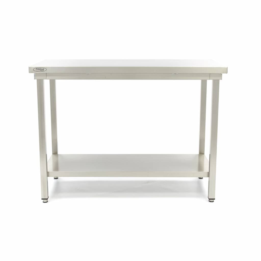 Table en acier inoxydable - 180 x 70 cm - hauteur réglable