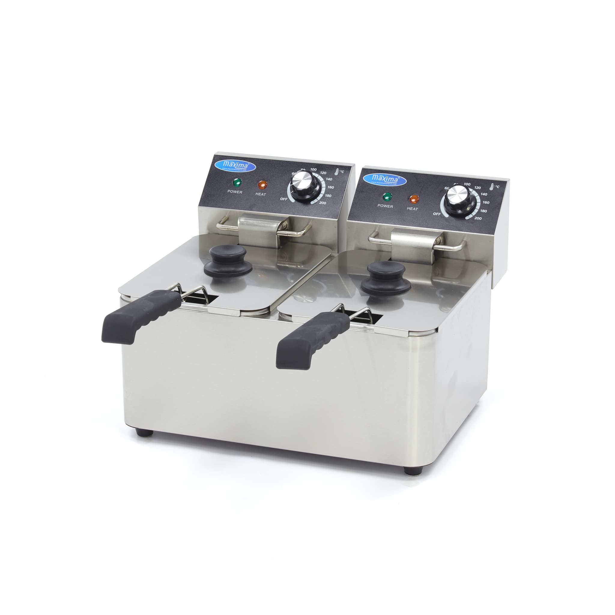 Friteuse - 2 x 4 L - 2 paniers - jusqu'à 1,5 kg de frites