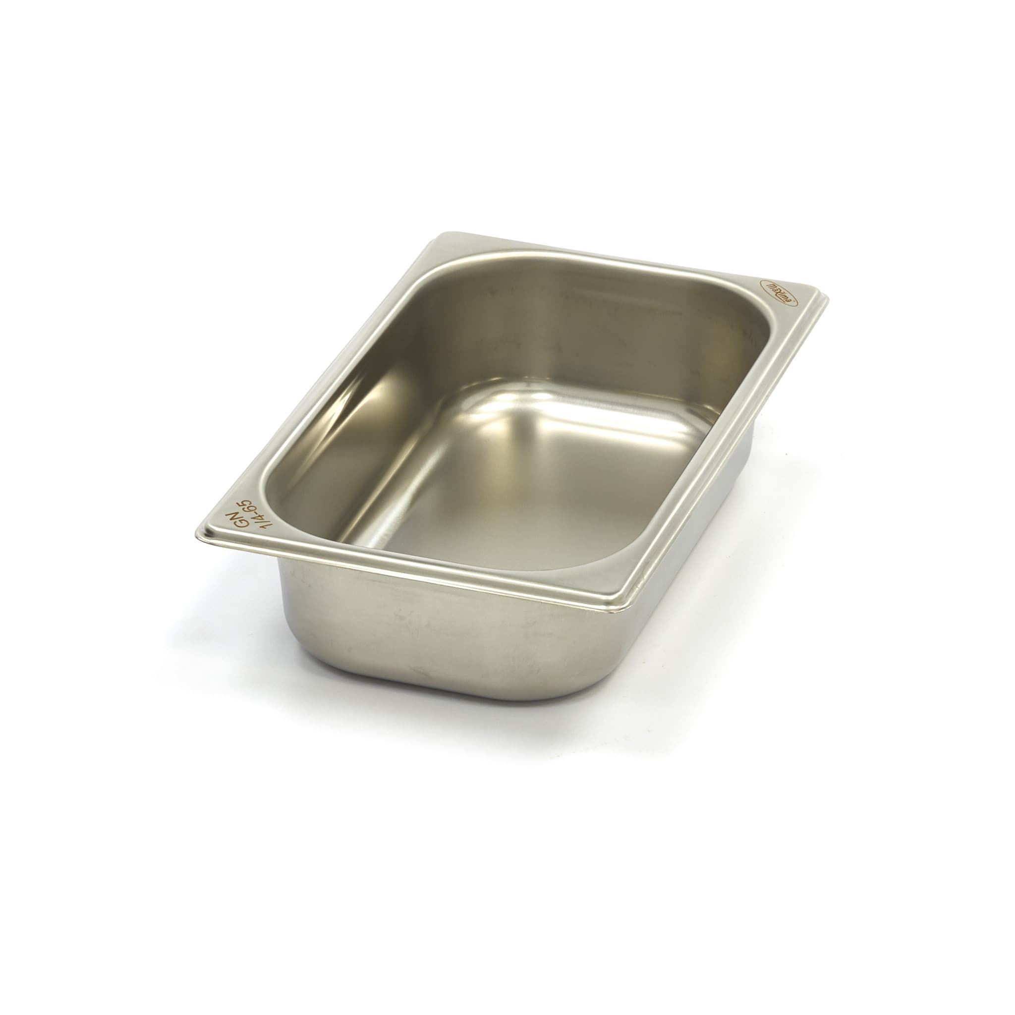 Récipient gastronorm - 1/4 GN - profondeur 6,5 cm - arec inoxydable