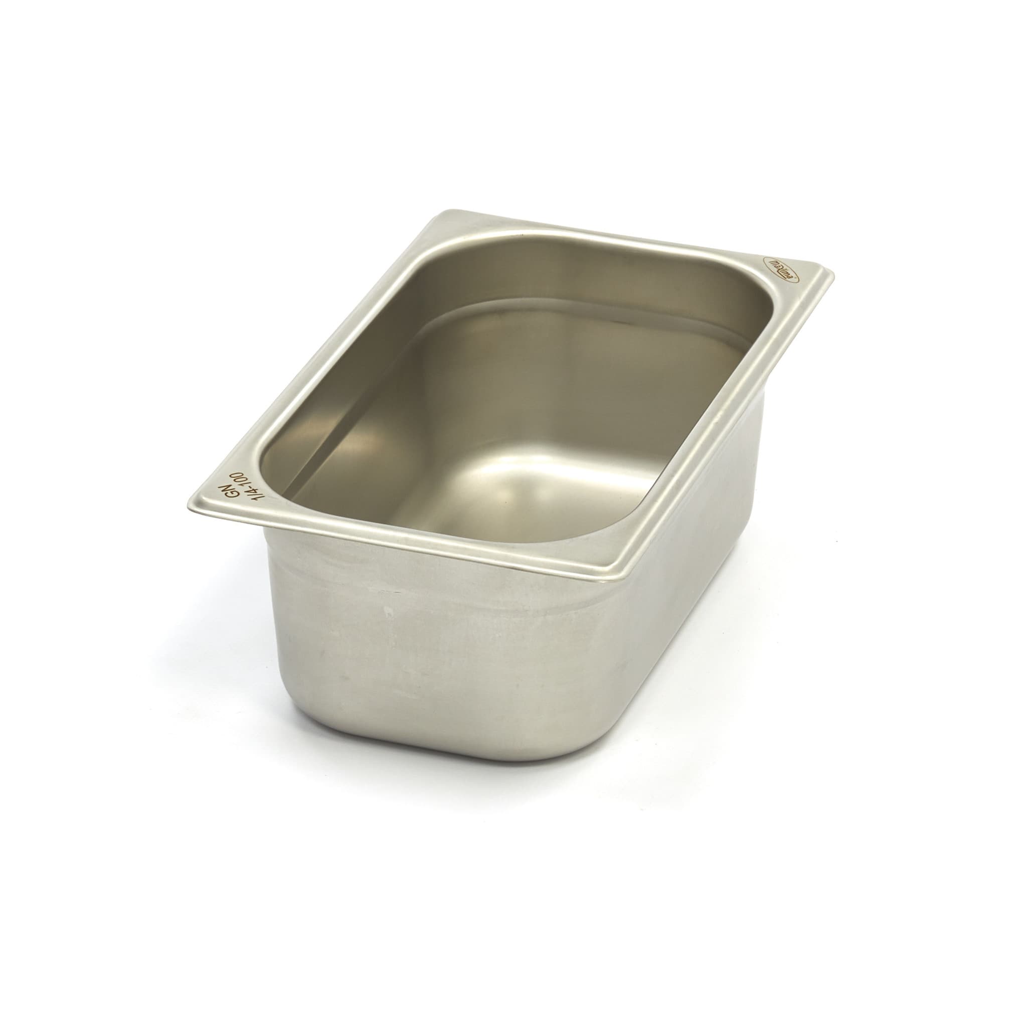 Récipient gastronorm - 1/4 GN - profondeur 10 cm - acier inoxydable