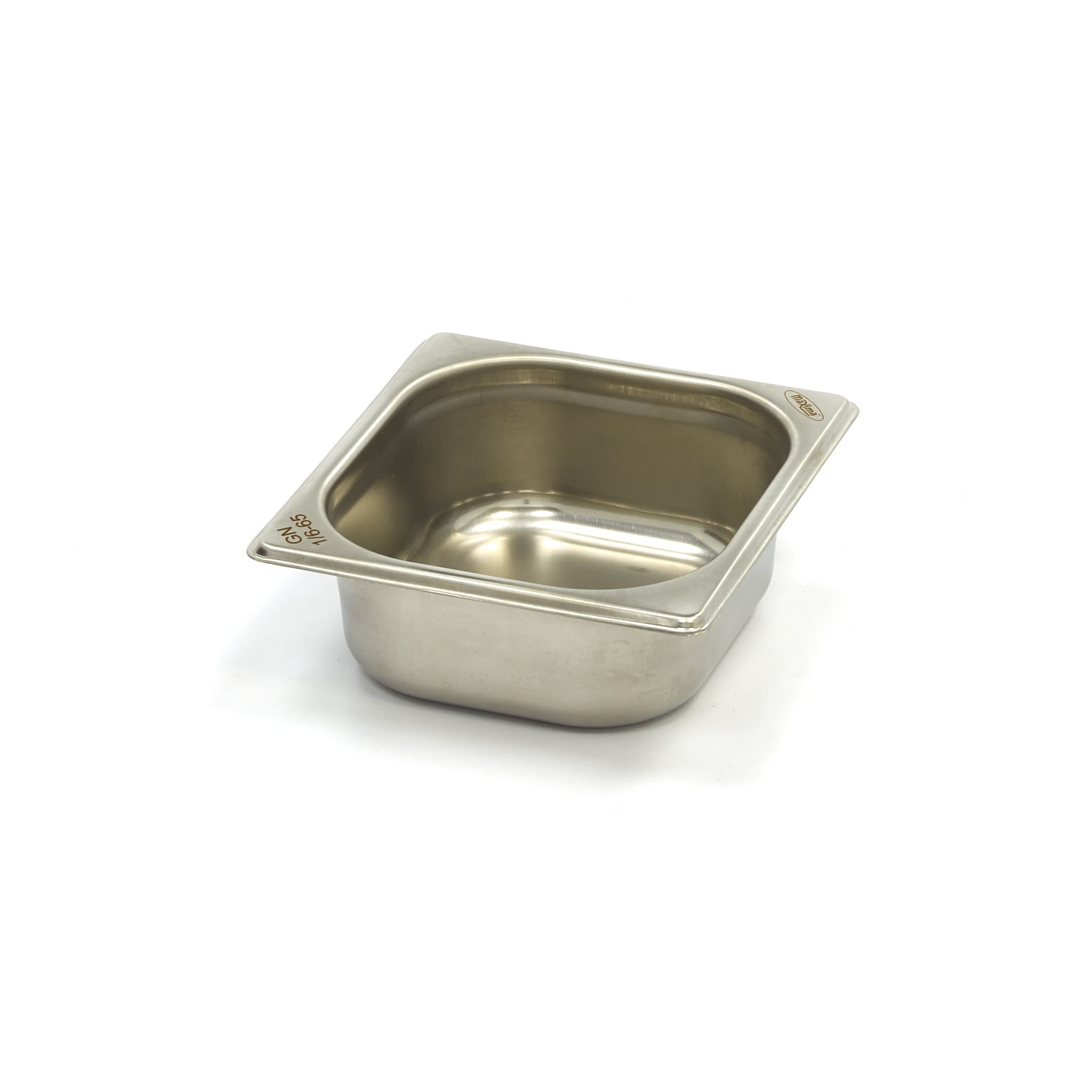 Récipient gastronorm - 1/6 GN - profondeur 6,5 cm - acier inoxydable