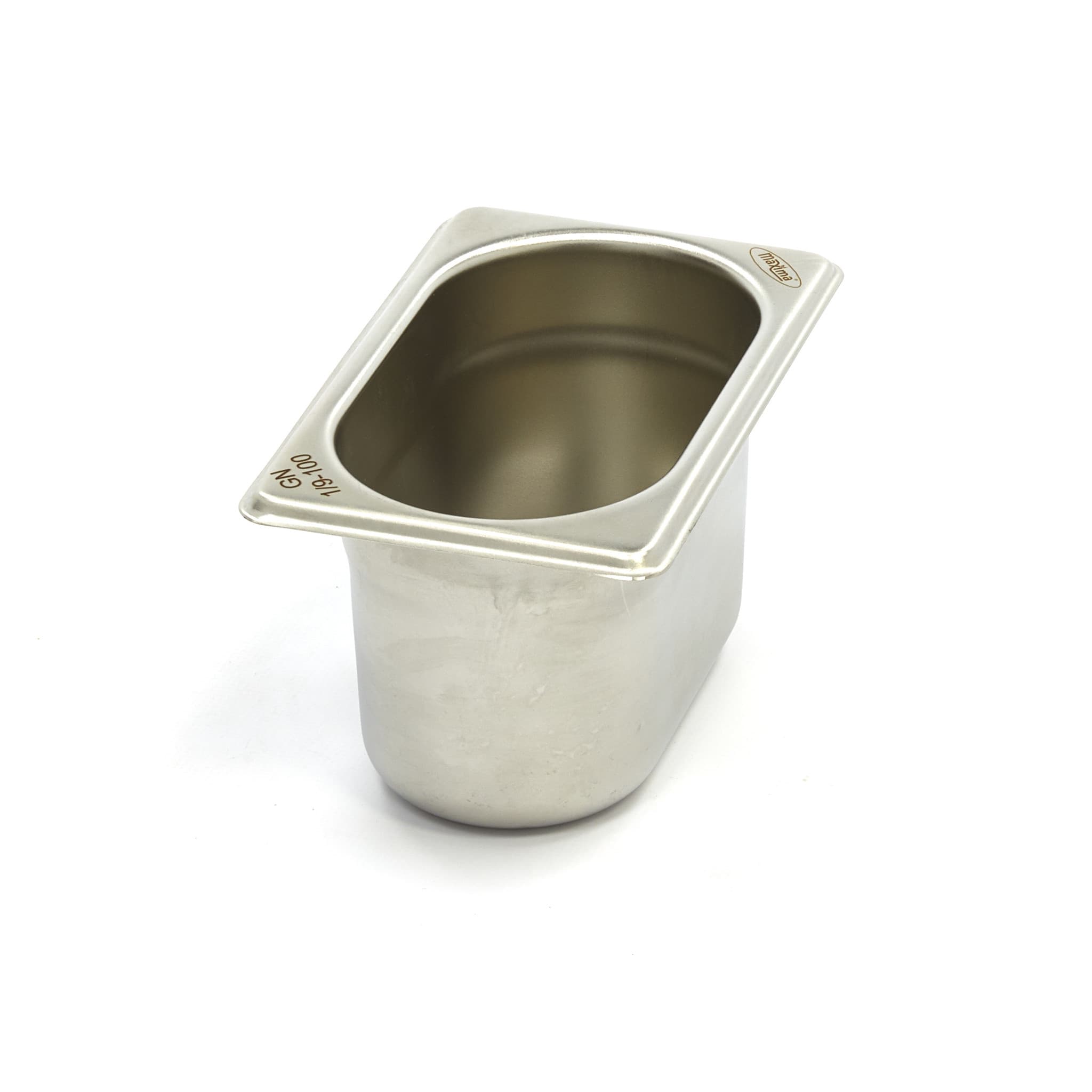 Récipient gastronorm - 1/9 GN - profondeur 10 cm - acier inoxydable