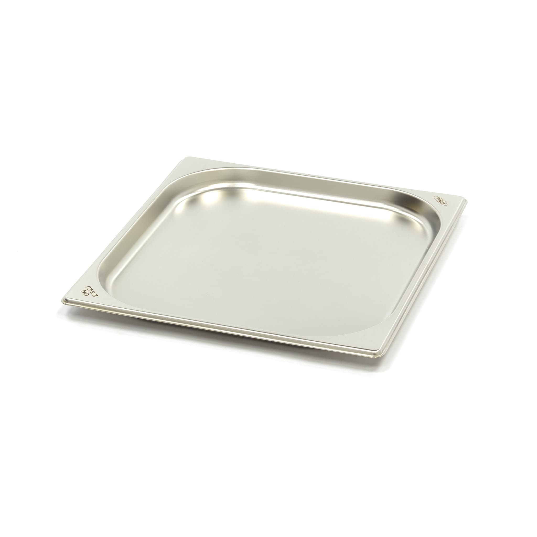 Récipient gastronorm - 2/3 GN - profondeur 2 cm - acier inoxydable