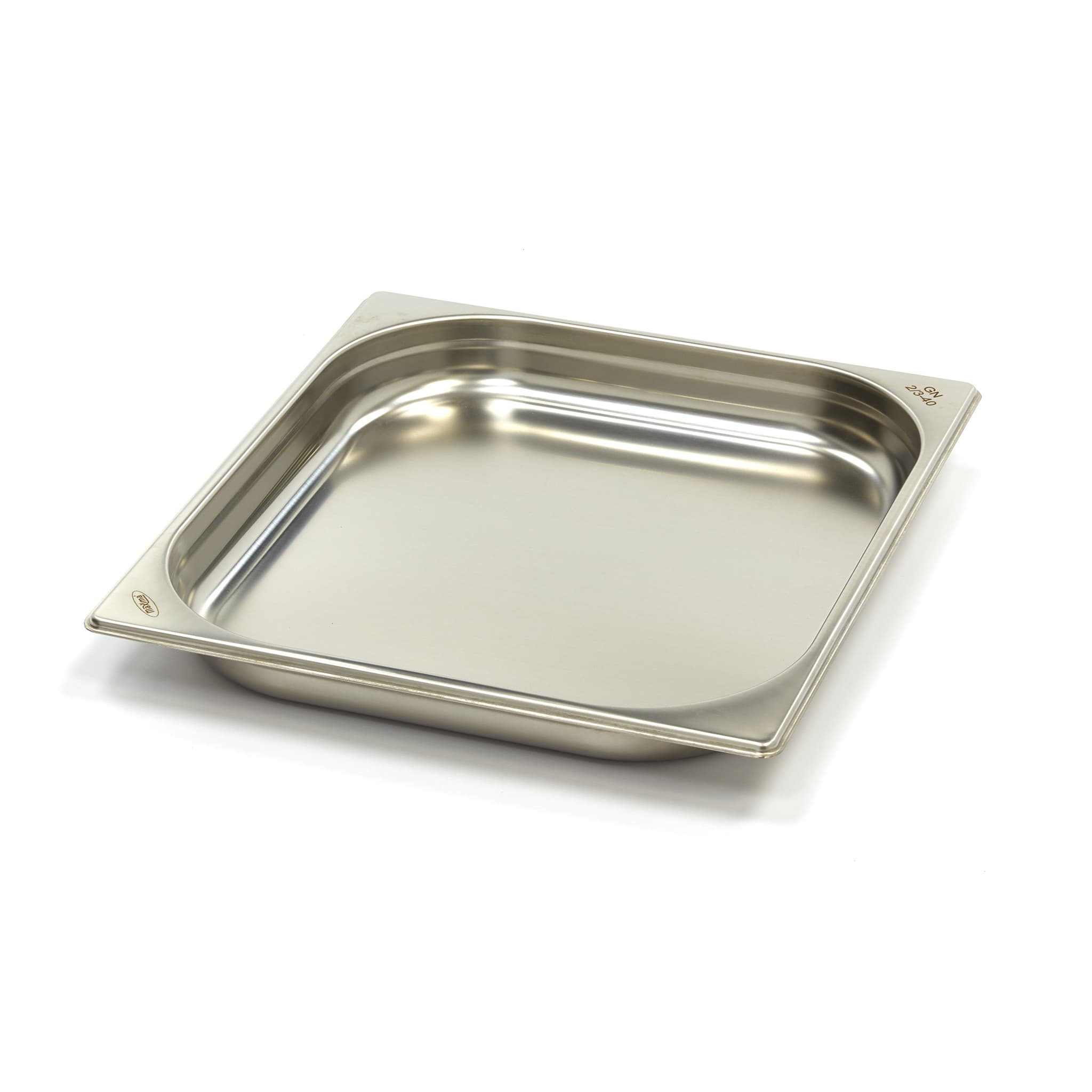 Récipient gastronorm - 2/3 GN - profondeur 4 cm - acier inoxydable