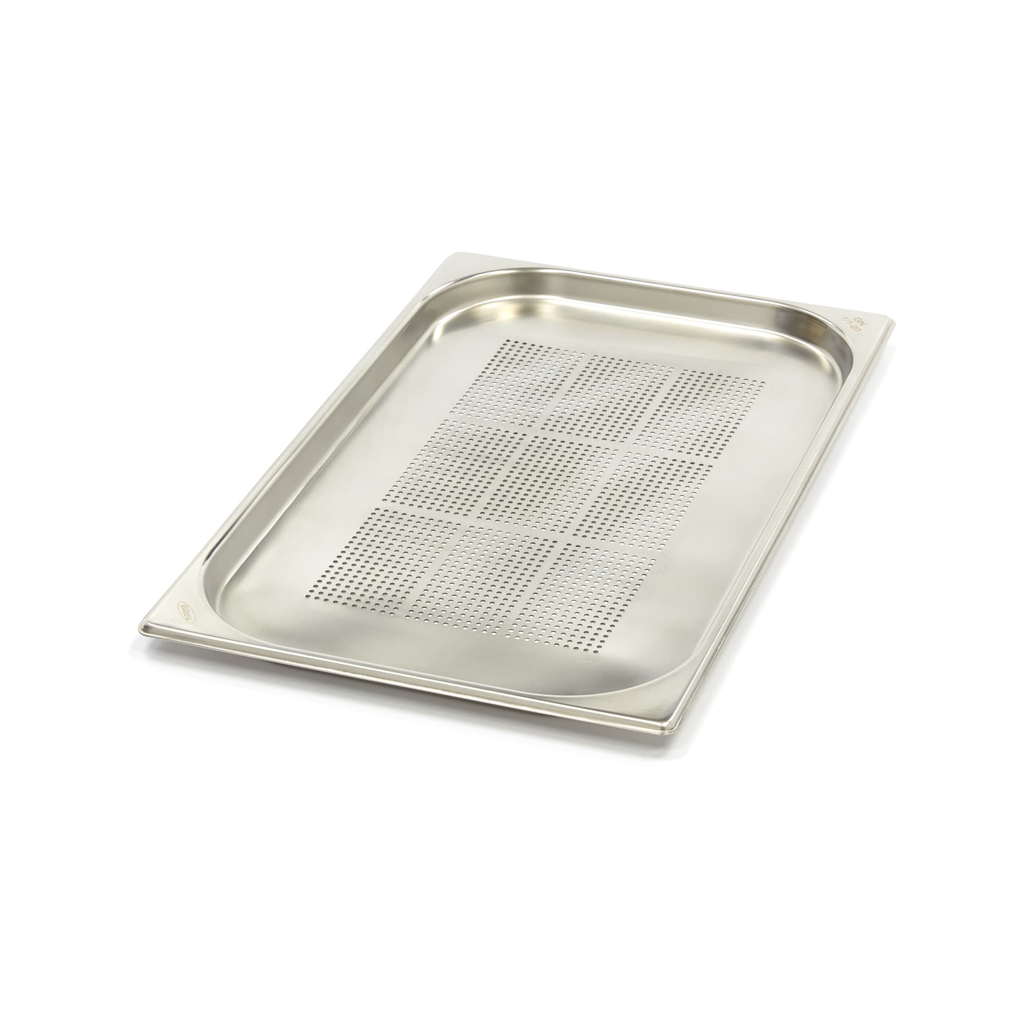 Récipient gastronorm - 1/1 GN - profondeur 2 cm - acier inoxydable - perforé