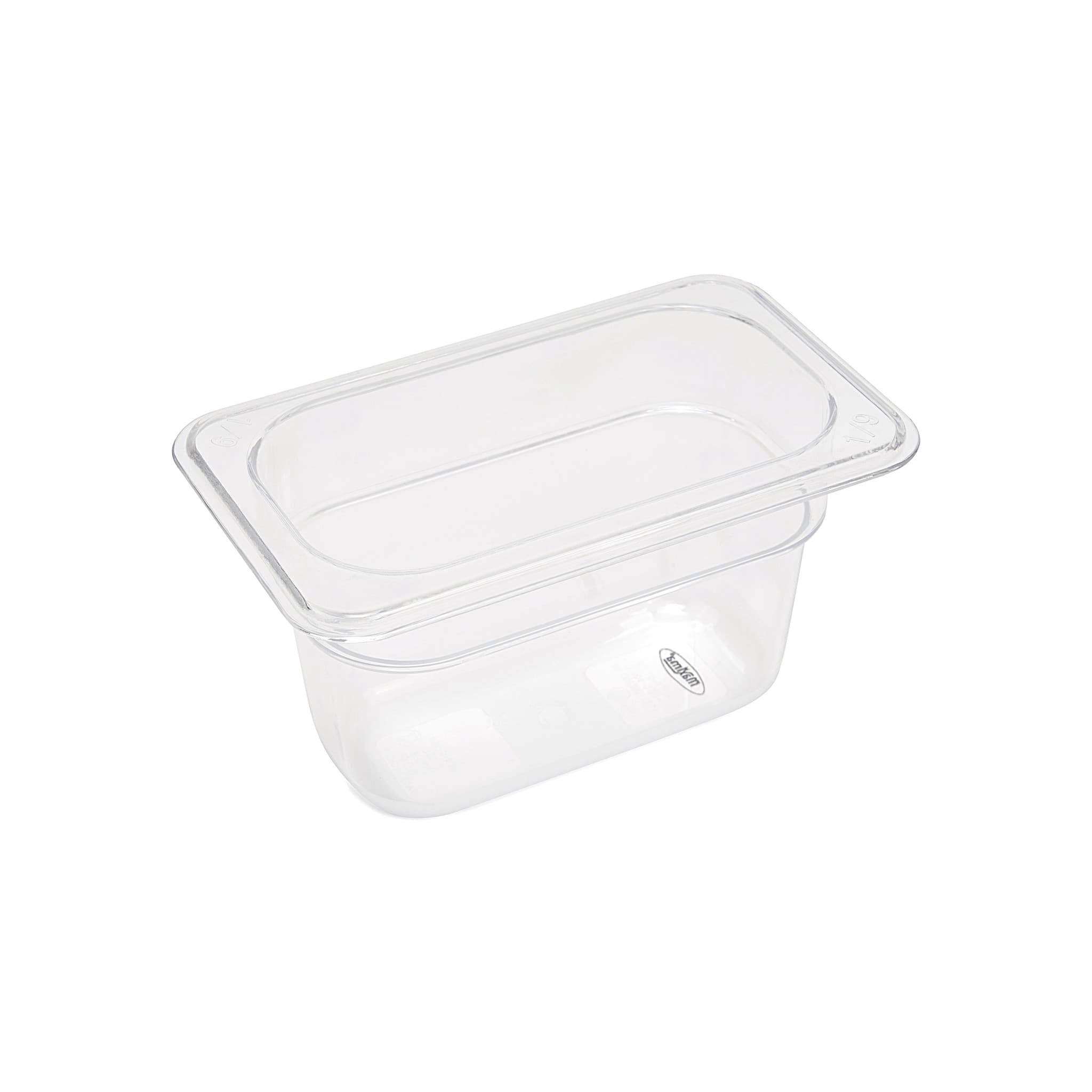Récipient gastronorm - 1/9 GN - profondeur 10 cm - polycarbonate