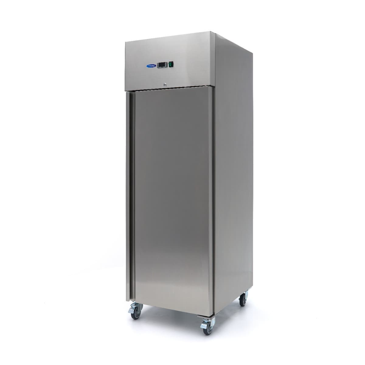 Congélateur - 600 L - 3 étagères réglables (2/1 GN) - acier inoxydable - sur roulettes