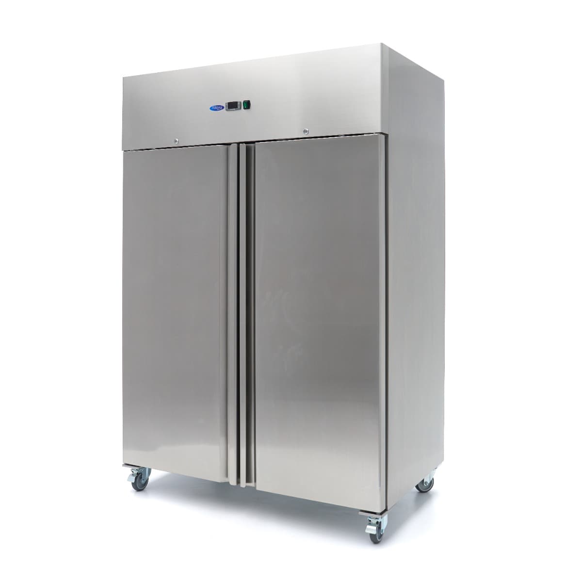 Réfrigérateur - 1200 L - 6 étagères réglables (2/1 GN) - acier inoxydable - sur roulettes