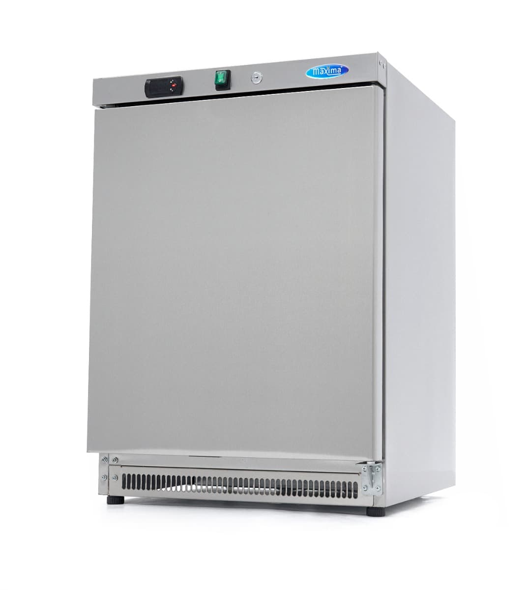 Réfrigérateur - 200 L - 3 étagères réglables - acier inoxydable