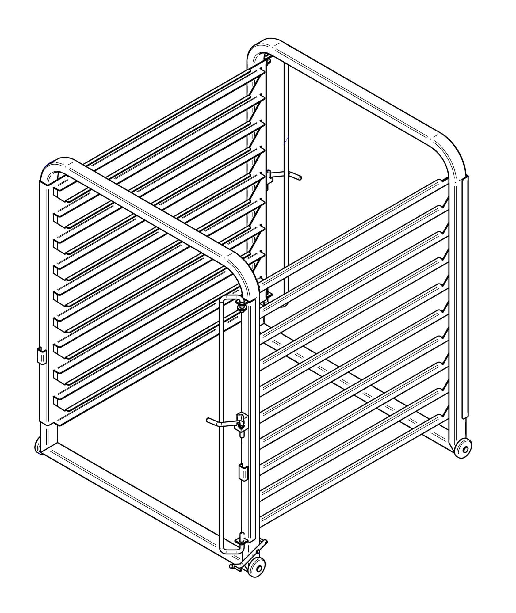 Accessoires KIT STRUCTURE PORTE PLATEAUX EB-102