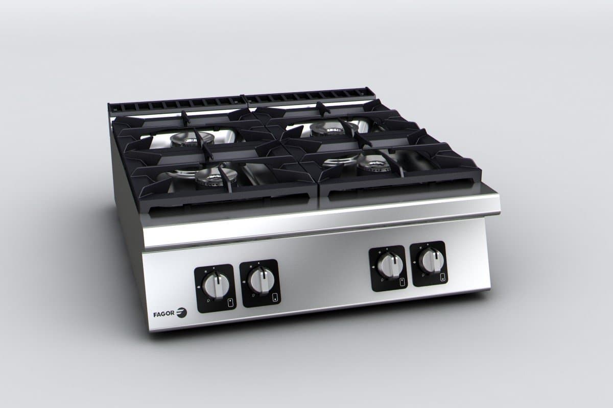 Fourneau top - 4 feux vifs C-G940 H, butane / propane