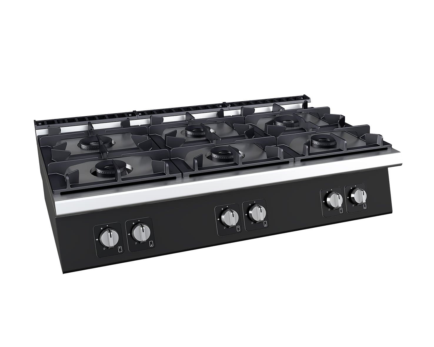 Fourneau top - 6 feux vifs C-G960, gaz naturel