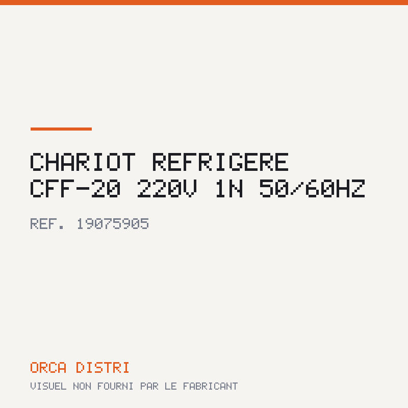 Chariot réfrigéré CFF-20 220V 1N 50/60Hz