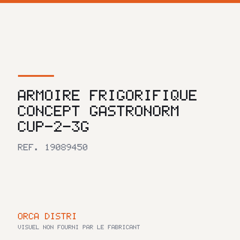 Armoire frigorifique CONCEPT Gastronorm CUP-2-3G