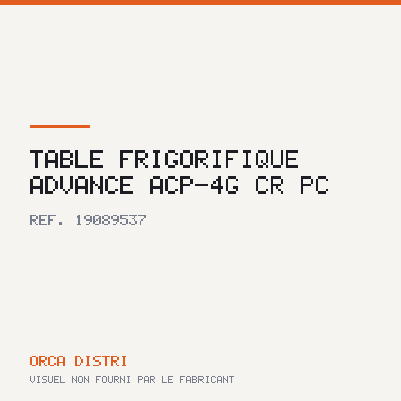 Table frigorifique ADVANCE ACP-4G CR PC