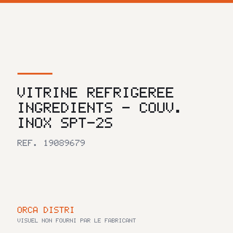 Vitrine réfrigérée Ingrédients - Couv. inox SPT-2S
