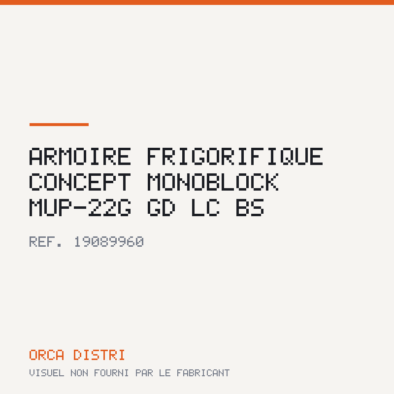 Armoire frigorifique CONCEPT Monoblock MUP-22G GD LC BS