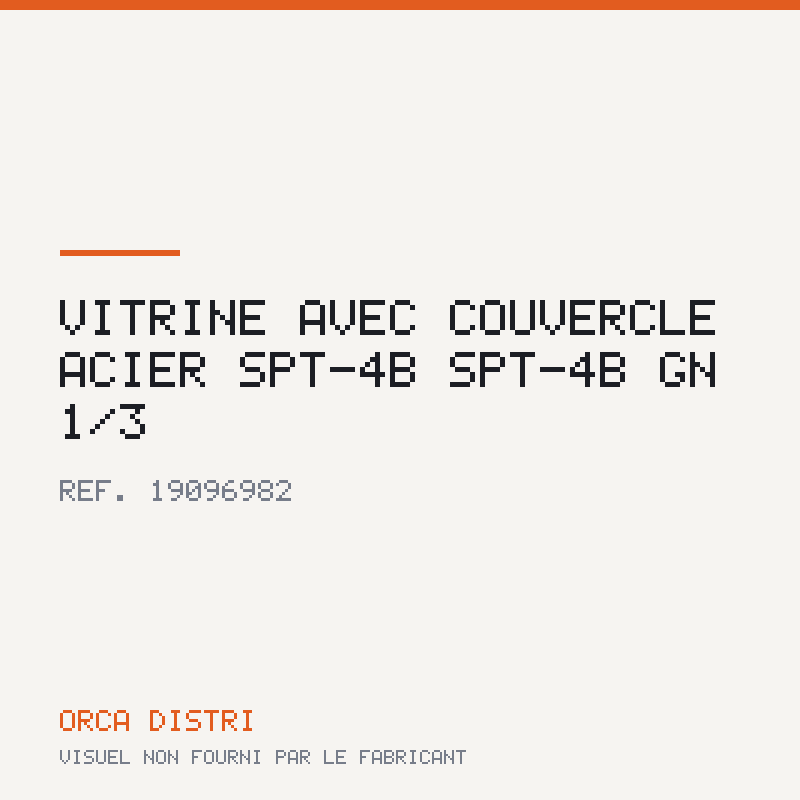 Vitrine avec couvercle acier SPT-4B SPT-4B GN 1/3