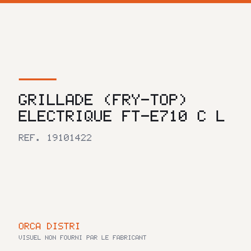 Grillade (fry-top) électrique FT-E710 C L
