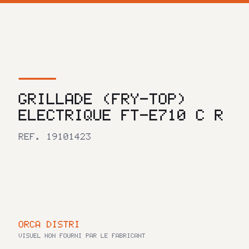 Grillade (fry-top) électrique FT-E710 C R