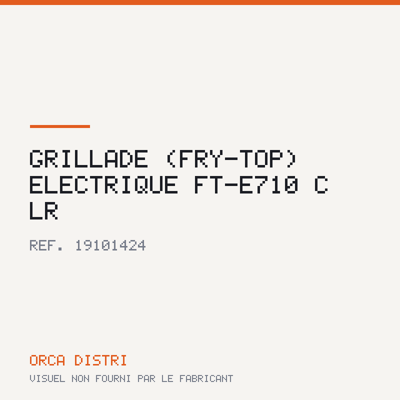 Grillade (fry-top) électrique FT-E710 C LR