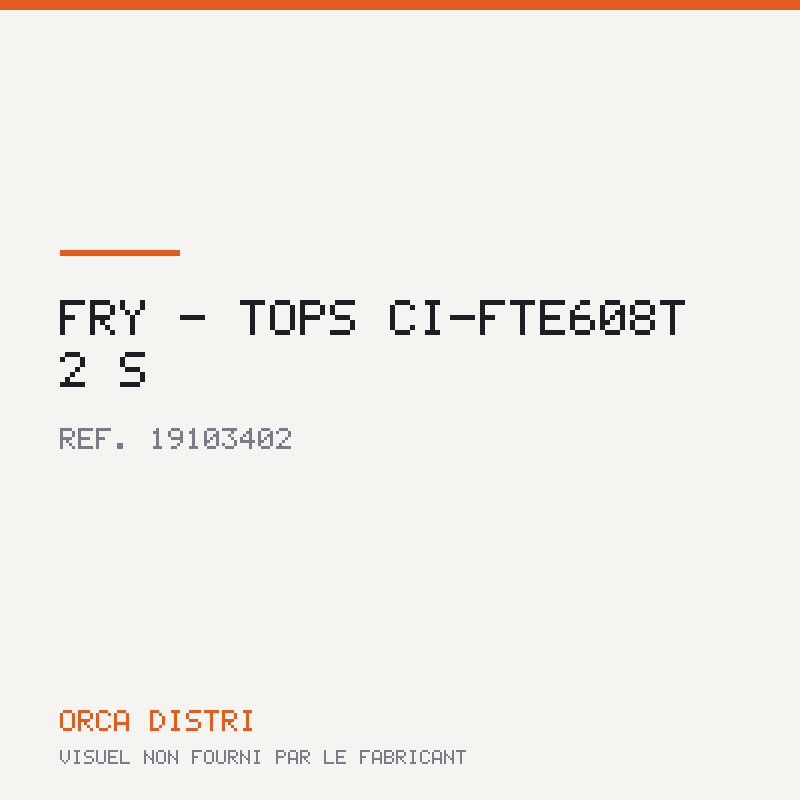 Fry - tops CI-FTE608T 2 S