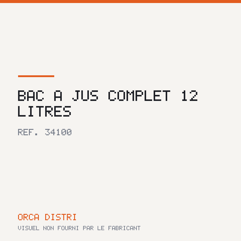 BAC A JUS COMPLET 12 LITRES