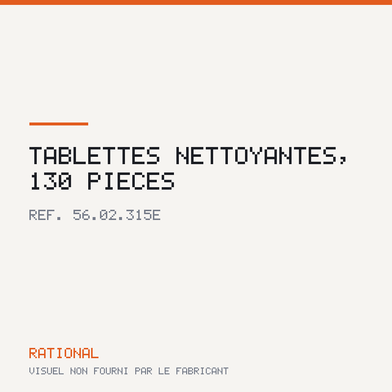 Tablettes nettoyantes, 130 pièces