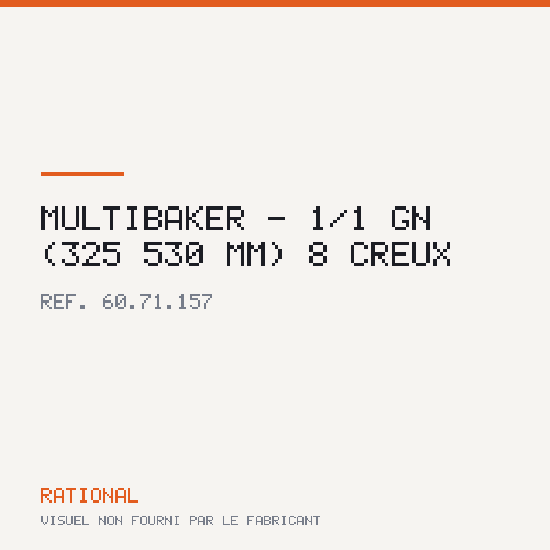 Multibaker - 1/1 GN (325 × 530 mm) 8 creux