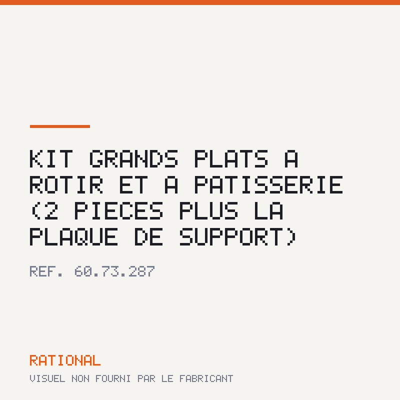 Kit grands plats à rôtir et à pâtisserie (2 pièces plus la plaque de support)