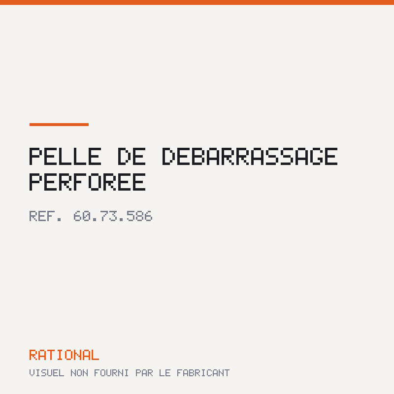 Pelle de débarrassage perforée
