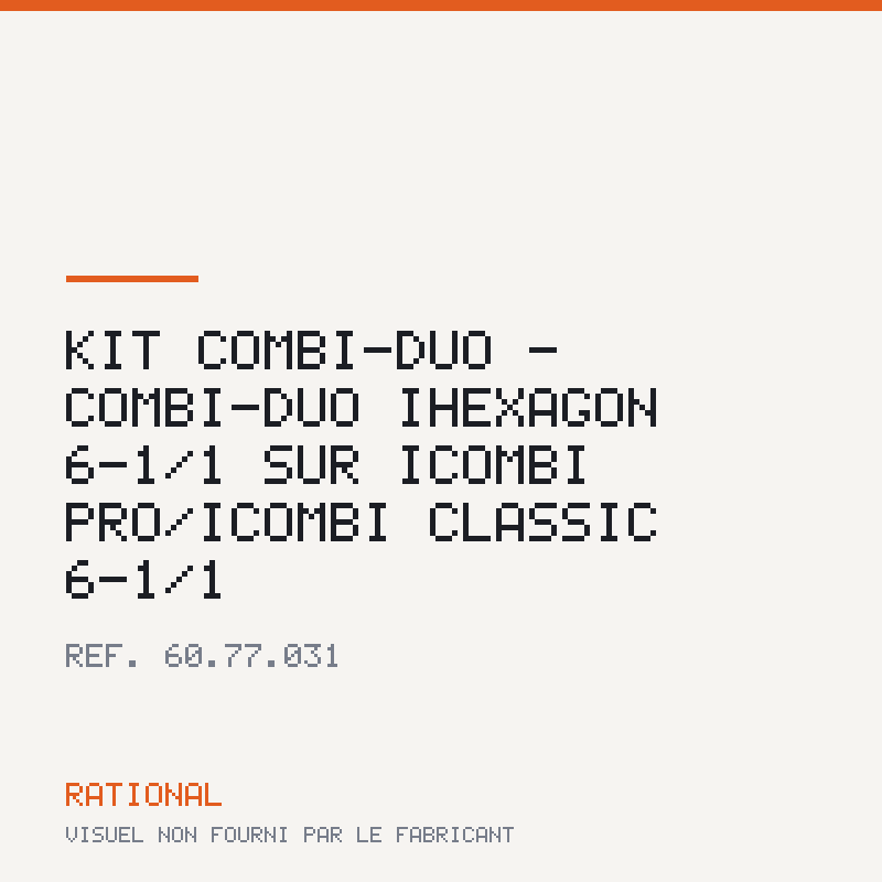 Kit Combi-Duo - Combi-Duo iHexagon 6-1/1 sur iCombi Pro/iCombi Classic 6-1/1
