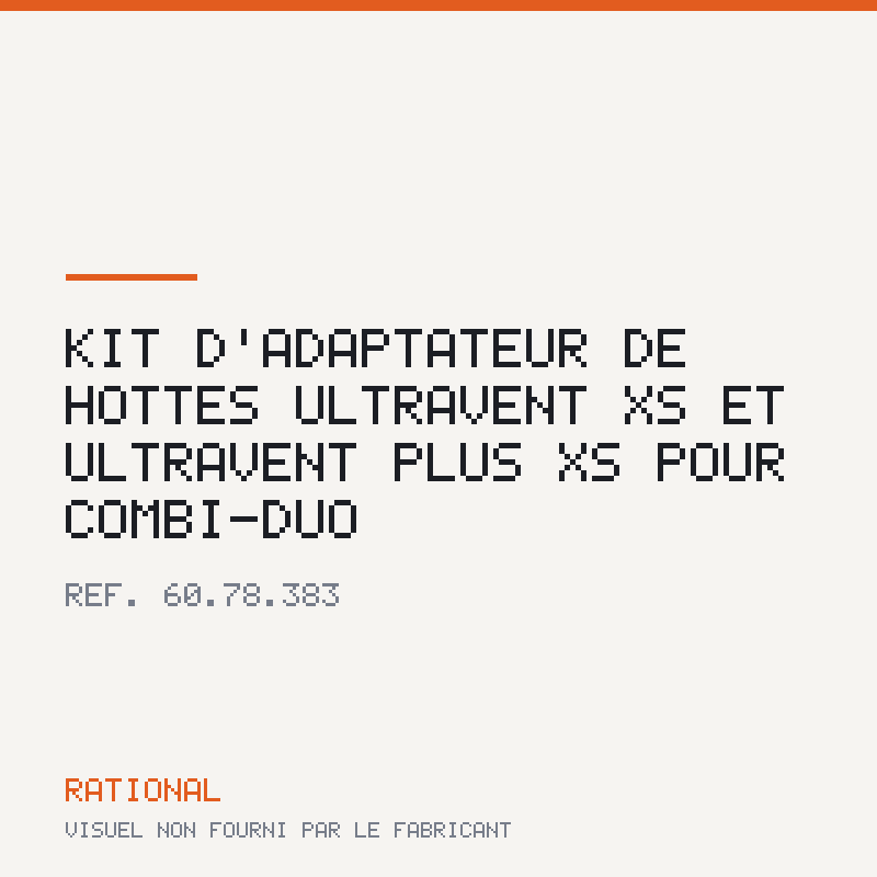 KIt d'adaptateur de hottes UltraVent XS et UltraVent Plus XS pour Combi-Duo