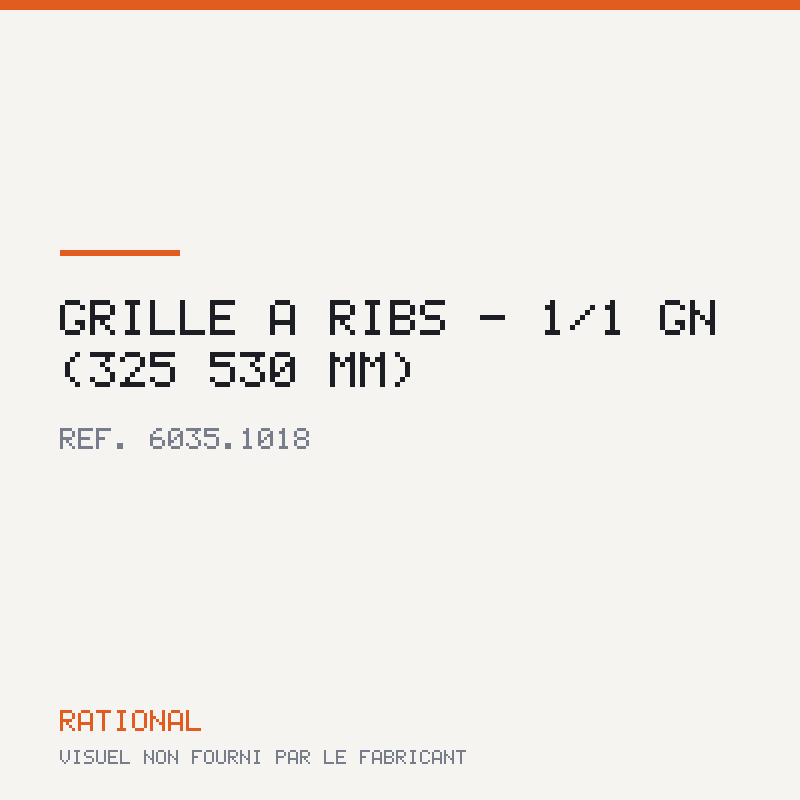 Grille à Ribs - 1/1 GN (325 × 530 mm)