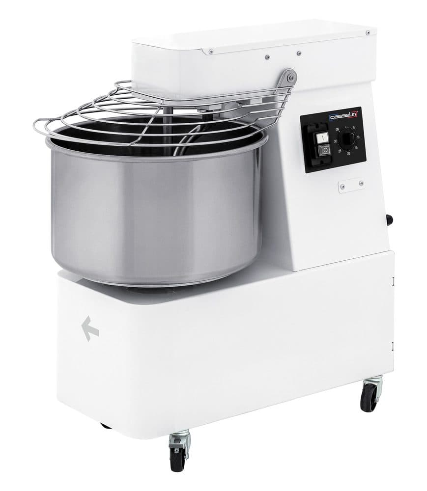 Pétrin à spirale tête et cuve fixes 2 vitesses 25Kg