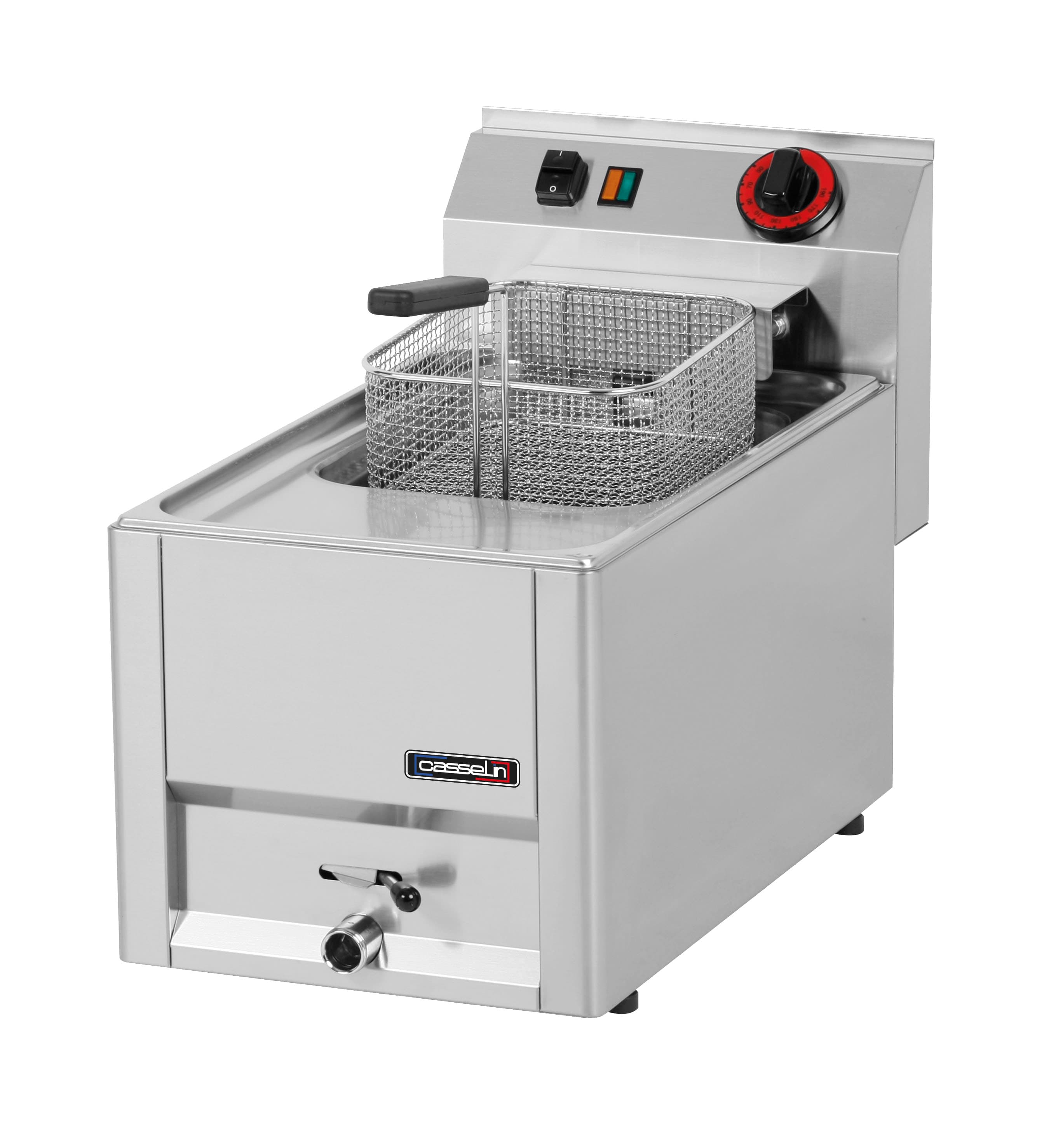 Friteuse électrique à poser avec vanne de vidange 8 litres T 33