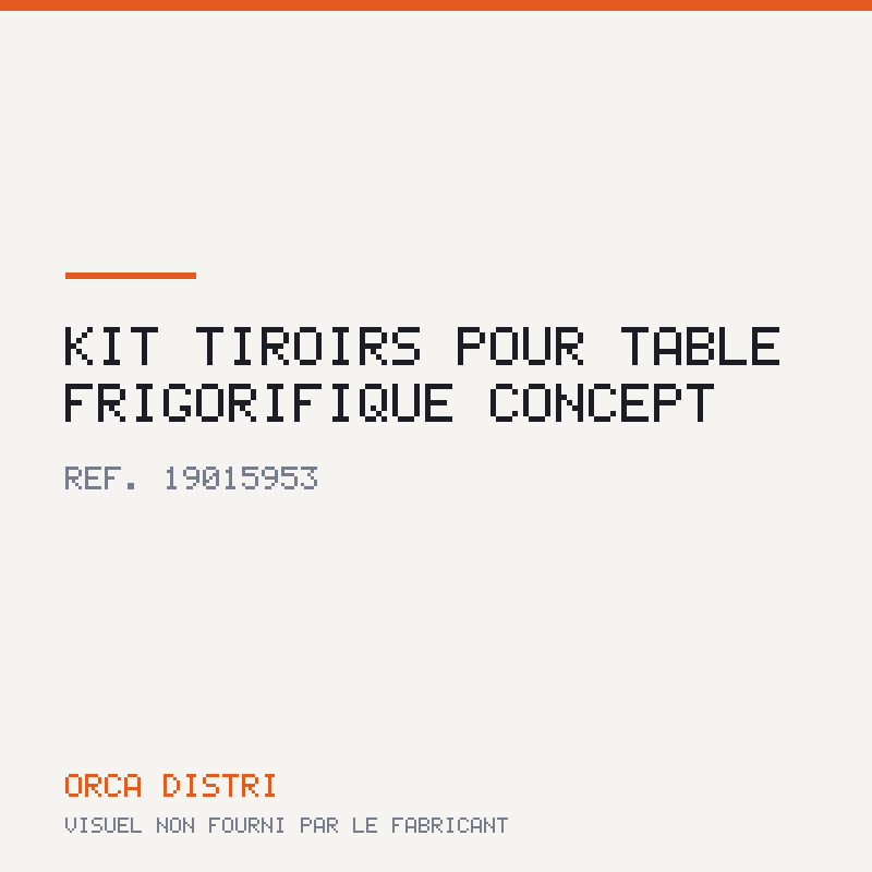 Kit tiroirs pour table frigorifique CONCEPT