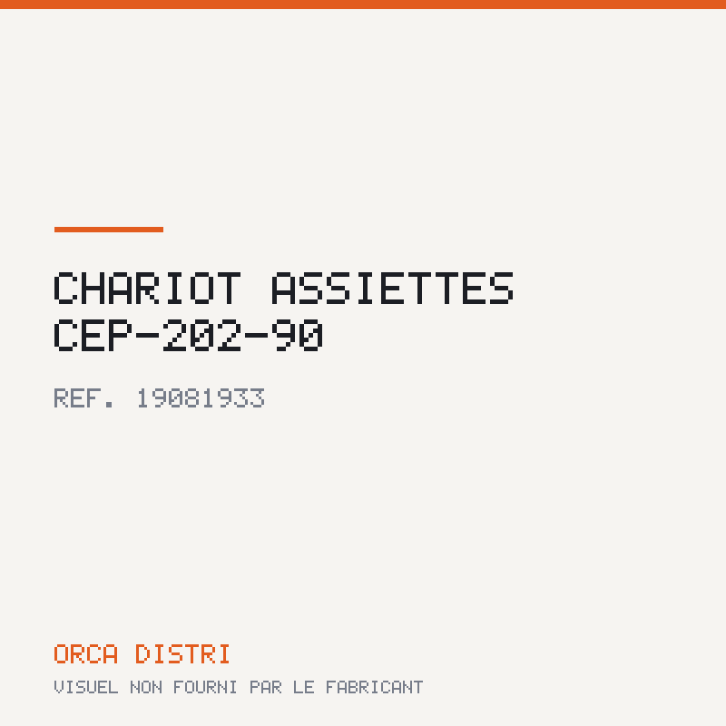 Chariot assiettes CEP-202-90