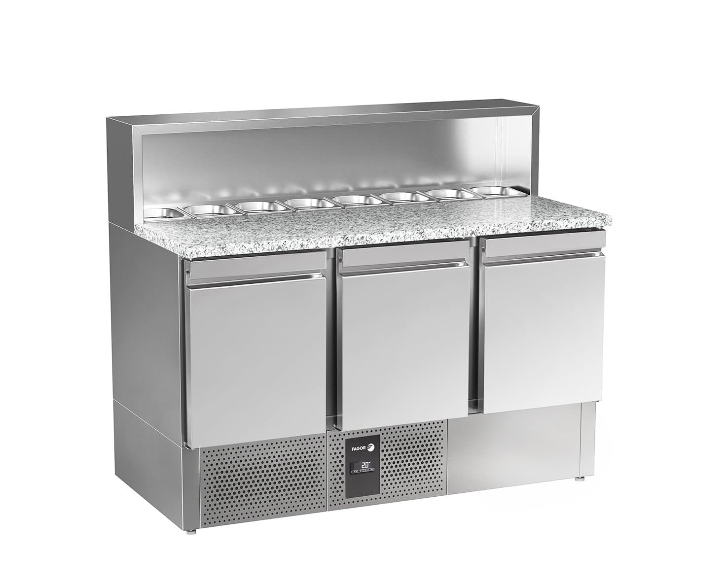 Saladette avec dessus granit RPS-3GS