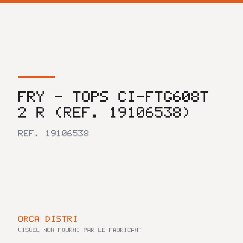 Fry - tops CI-FTG608T 2 R (réf. 19106538)