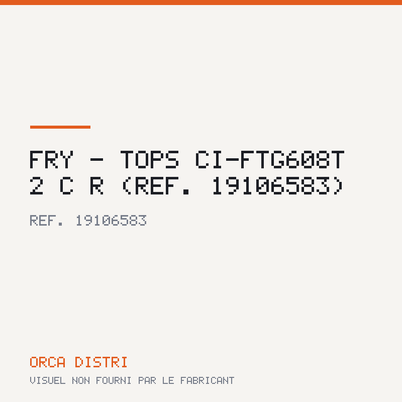 Fry - tops CI-FTG608T 2 C R (réf. 19106583)