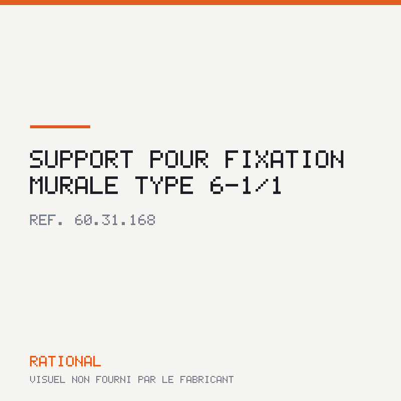 Support pour fixation murale type 6-1/1