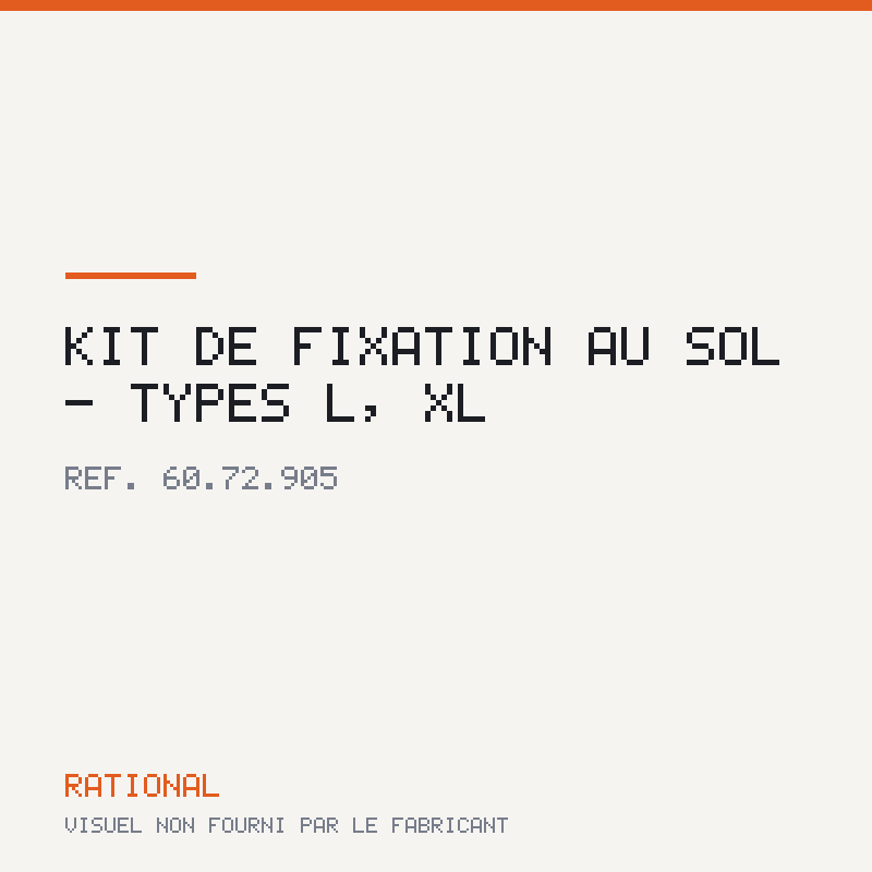 Kit de fixation au sol - Types L, XL