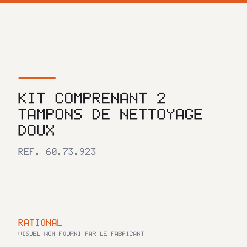 Kit comprenant 2 tampons de nettoyage doux