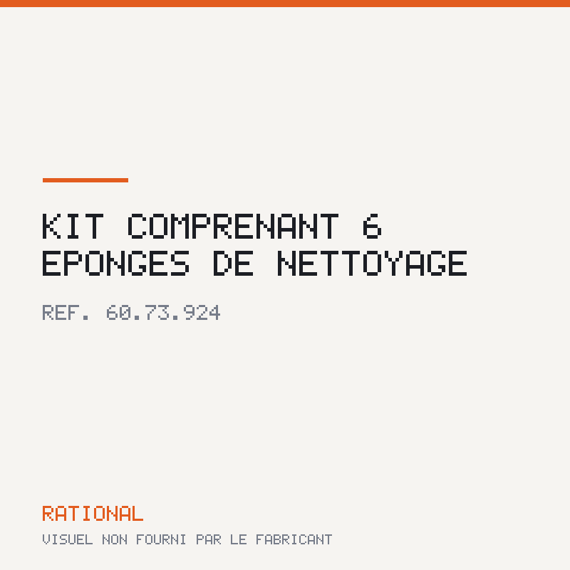 Kit comprenant 6 éponges de nettoyage